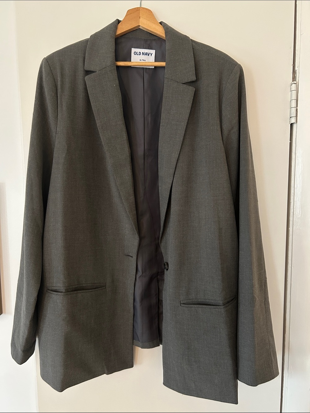 Old Navy Women’s Dark Gray Blazer - Single-Breasted Sport Coat